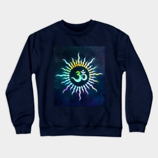 Blue Om rays Crewneck Sweatshirt